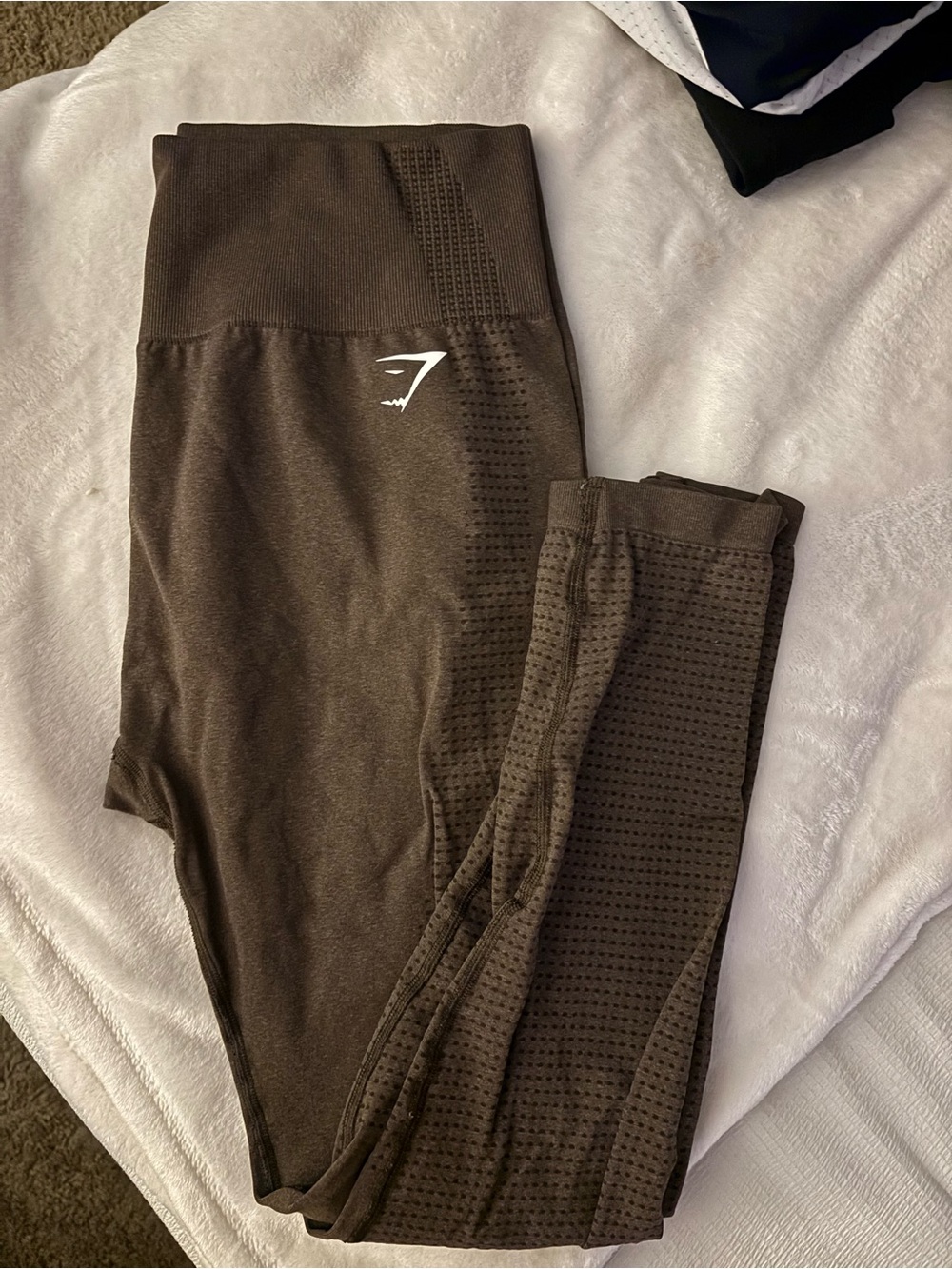 Gymshark Dark Brown High-Waist Seamless Leggings
